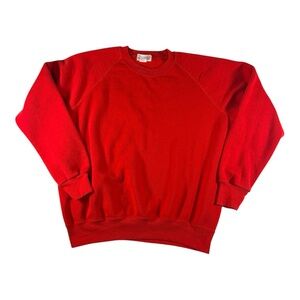 Cheetah by Mervyns Vintage Red 1980's Sweatshrit - XL
